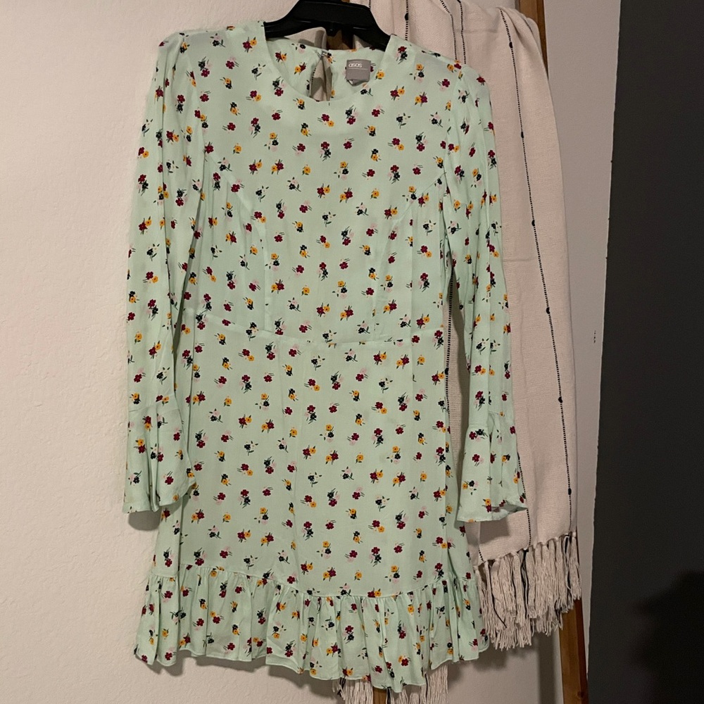 ASOS fluted mini dress
